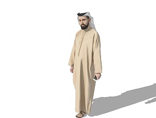 沙特阿拉伯人精细人物模型 (1)